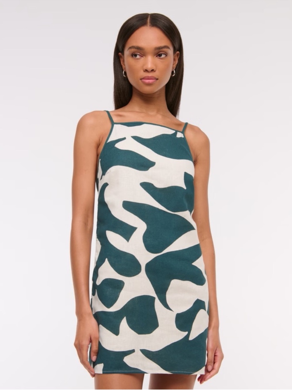 Abercrombie & Fitch Teal Halter Linen Dress Size M